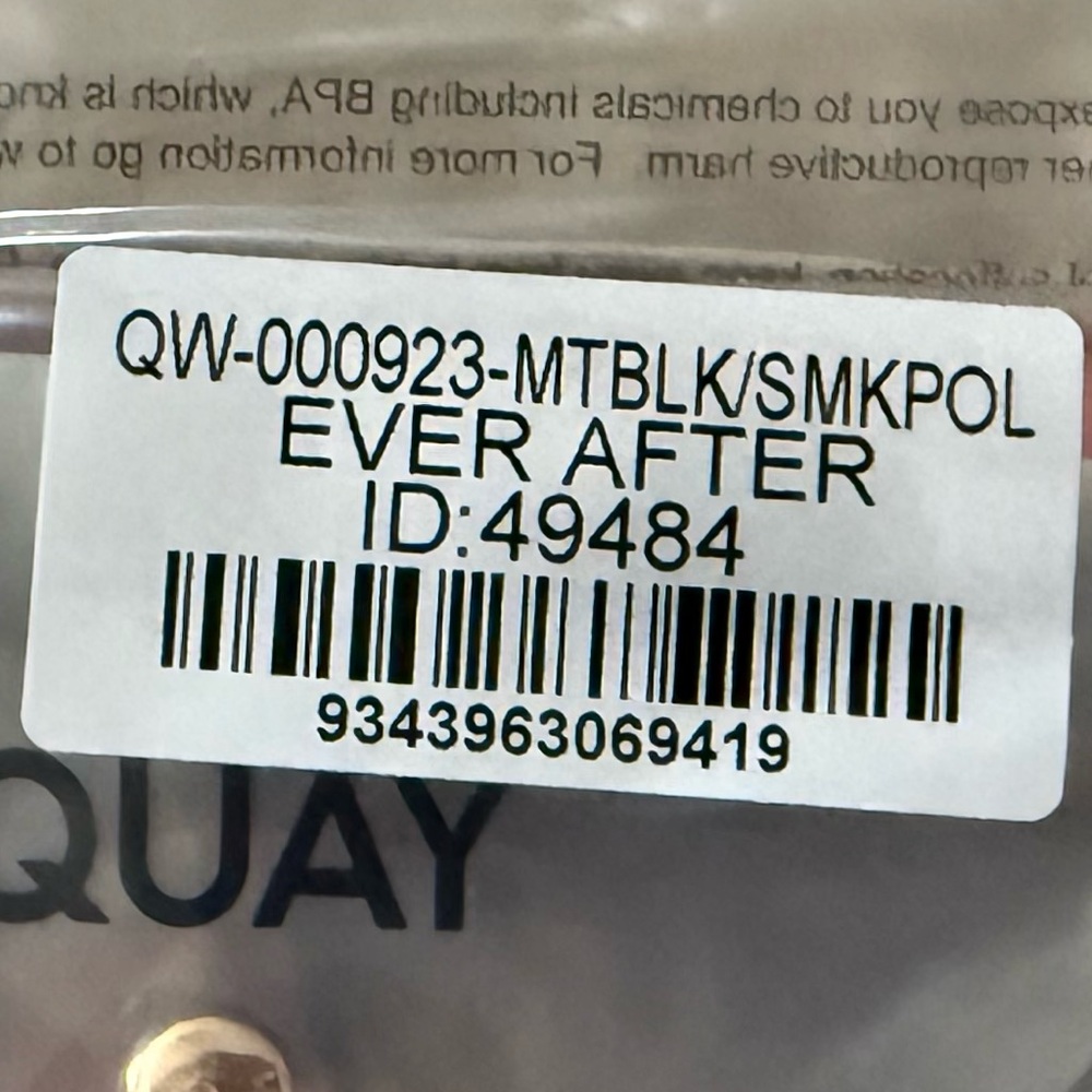 Quay Ever After Polarized Matte Black Sunglasses - Picture 9 of 9